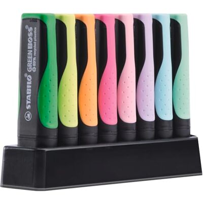 Set de resaltadores Stabilo Green Boss - Colores Pastel y Neón Set de resaltadores Stabilo Green Boss - Colores Pastel y Neón