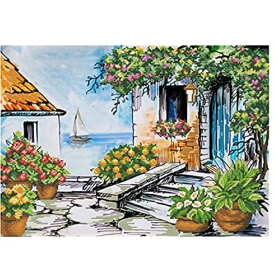Pracht Creatives Hobby Ladybird Seaside Paradise Kit de punto de cruz (48,8 x 34,6 cm), diseño de paraíso Pracht Creatives Hobby Ladybird Seaside Paradise Kit de punto de cruz (48,8 x 34,6 cm), diseño de paraíso