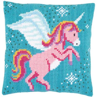 Almohada de punto de cruz Vervaco - Algodón, Multicolor Almohada de punto de cruz Vervaco - Algodón, Multicolor