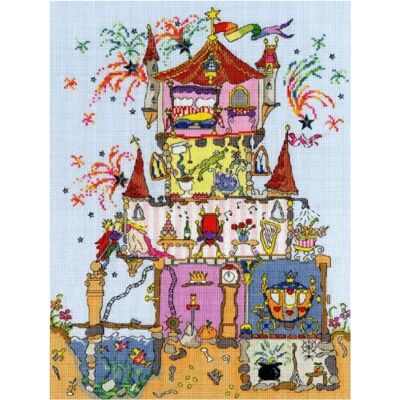 Bothy Threads Kamaca Kit de punto de cruz (26 x 35 cm), diseño de princesa Palacio Bothy Threads Kamaca Kit de punto de cruz (26 x 35 cm), diseño de princesa Palacio