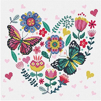 Pracht Creatives Hobby Ladybird Kit de punto de cruz, diseño de jardín amoroso, 30,5 x 30,5 cm, kit completo para punto de cruz, para adultos y niños a partir de 8 años Pracht Creatives Hobby Ladybird Kit de punto de cruz, diseño de jardín amoroso, 30,5 x 30,5 cm, kit completo para punto de cruz, para adultos y niños a partir de 8 años