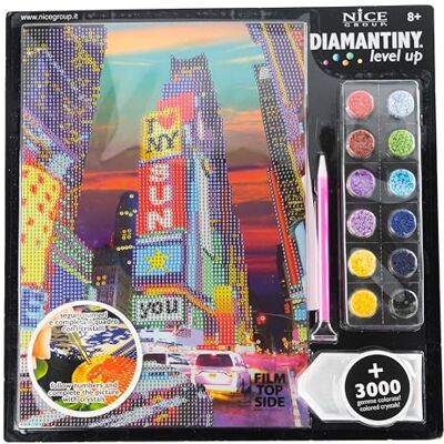 Mosaico - Diamantiny Level Up New York Paisaje 96300 96301 - Nueva York - Kit de mosaico Mosaico - Diamantiny Level Up New York Paisaje 96300 96301 - Nueva York - Kit de mosaico