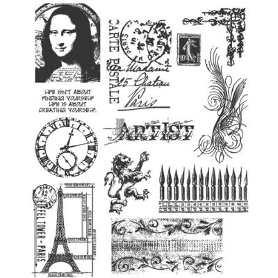 Stampers Anonymous Tim Holtz grandi si aggrappano timbro Mini-Set classici Stampers Anonymous Tim Holtz grandi si aggrappano timbro Mini-Set classici