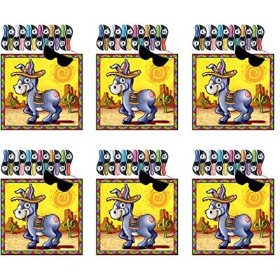 Beistle Juego de burro (máscara y 12 colas incluidas), accesorio de fiesta Beistle Juego de burro (máscara y 12 colas incluidas), accesorio de fiesta