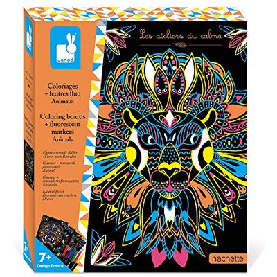 Janod Estuche Colorear Mandas y Rotuladores Fluorescentes Animales Les Ateliers Du Calme Kit Infantil de Manualidades Creativas Motricidad Fina y Creatividad Desde 7 Años, Janod Estuche Colorear Mandas y Rotuladores Fluorescentes Animales Les Ateliers Du Calme Kit Infantil de Manualidades Creativas Motricidad Fina y Creatividad Desde 7 Años,