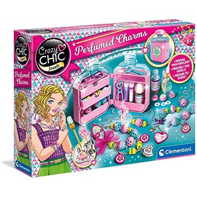 Clementoni Crazy Chic, Perfumed Charms, Abalorios Collares y Pulseras Infantiles, 6 años (), Multicolor Clementoni Crazy Chic, Perfumed Charms, Abalorios Collares y Pulseras Infantiles, 6 años (), Multicolor