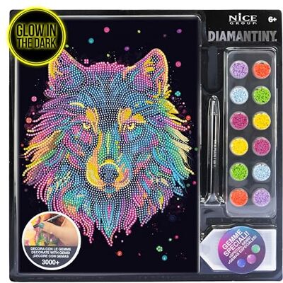 DIAMANTINY Level Up Pop II Nice Group Creative Art, Diamond Painting Kit, Crea El Mosaico Lobo DIAMANTINY Level Up Pop II Nice Group Creative Art, Diamond Painting Kit, Crea El Mosaico Lobo