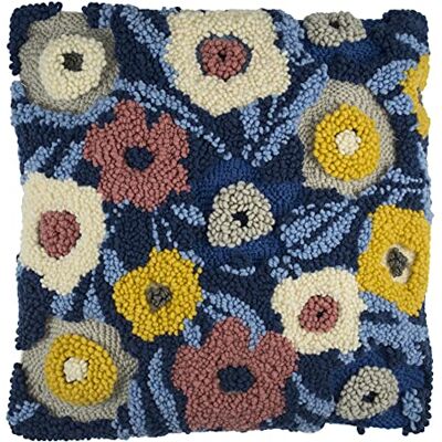 Trimits Kit de cojín de aguja perforadora, 36 x 36 cm, diseño floral moderno Trimits Kit de cojín de aguja perforadora, 36 x 36 cm, diseño floral moderno