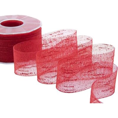 Furlanis Cinta, Tela, Rojo, 40mm x 25m Furlanis Cinta, Tela, Rojo, 40mm x 25m