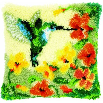 Vervaco Kit Cojin Gancho De Pestillo Cojin Decorativo COLIBRÍ CON FLORES DIY Manualidades Adultos Set Creativo Regalo Bordado Kit Principiantes ca. 40 x 40 cm Latch Hook Embroidery Vervaco Kit Cojin Gancho De Pestillo Cojin Decorativo COLIBRÍ CON FLORES DIY Manualidades Adultos Set Creativo Regalo Bordado Kit Principiantes ca. 40 x 40 cm Latch Hook Embroidery