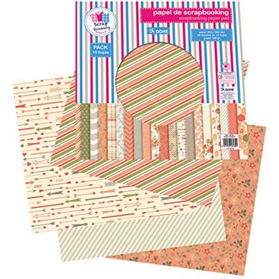 DOHE Pack de 10 papeles, diseño Delight DOHE Pack de 10 papeles, diseño Delight