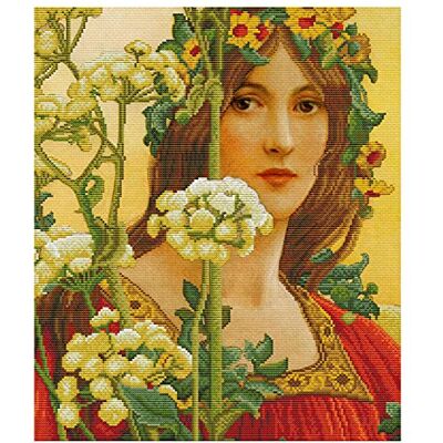 Pracht Creatives Hobby Ladybird Kit de punto de cruz (40 x 47 cm), diseño de vaca Pracht Creatives Hobby Ladybird Kit de punto de cruz (40 x 47 cm), diseño de vaca