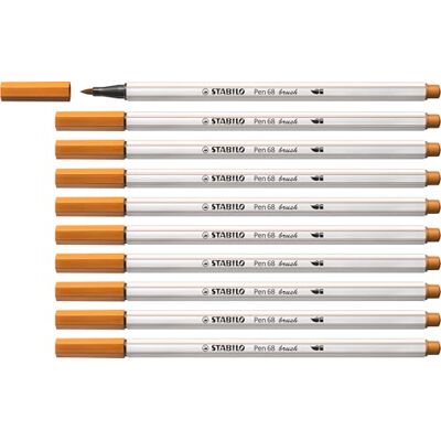 Marcador de fibra con punta de pincel - Ocre - Tinta a base de agua Marcador de fibra con punta de pincel - Ocre - Tinta a base de agua
