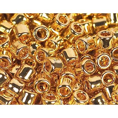 Toho Cuentas japonesas cilindro Treasure auténtico oro brillante 3,3mm.8/0 100gr. Toho Cuentas japonesas cilindro Treasure auténtico oro brillante 3,3mm.8/0 100gr.