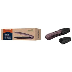 Grundig Mini plancha de pelo de viaje, 3 niveles de temperatura (160/180/200 °C), placas pequeñas, revestimiento cerámico, pantalla LE, hasta 32 minutos de funcionamiento, apagado de Grundig Mini plancha de pelo de viaje, 3 niveles de temperatura (160/180/200 °C), placas pequeñas, revestimiento cerámico, pantalla LE, hasta 32 minutos de funcionamiento, apagado de