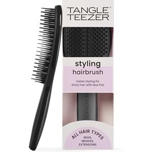 Tangle Teezer The Ultimate Styler Hairbrush Cepillo de Peinado Mantiene y Mezcla Pelucas, Postizos, Extensiones y Clip-Ins Aporta Volumen, Textura, Brillo y Define Rizos Negro Azabache Tangle Teezer The Ultimate Styler Hairbrush Cepillo de Peinado Mantiene y Mezcla Pelucas, Postizos, Extensiones y Clip-Ins Aporta Volumen, Textura, Brillo y Define Rizos Negro Azabache