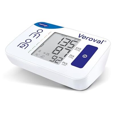 VEROVAL , Tensiómetro de Brazo Digital Compact, Tensión Arterial, Medir la Presión Arterial, Medición Rápida y Precisa, Ergonómico, 200 Lecturas, Talla Universal VEROVAL , Tensiómetro de Brazo Digital Compact, Tensión Arterial, Medir la Presión Arterial, Medición Rápida y Precisa, Ergonómico, 200 Lecturas, Talla Universal