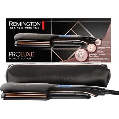 Plancha alisadora Remington S9150B - Negro, Placas más anchas 2x, Tecnología digital Plancha alisadora Remington S9150B - Negro, Placas más anchas 2x, Tecnología digital