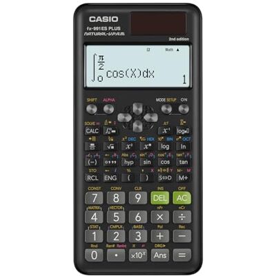 Casio Calculadora Científica, 417 Funciones, 11 x 77 x 162 mm, Negro Casio Calculadora Científica, 417 Funciones, 11 x 77 x 162 mm, Negro
