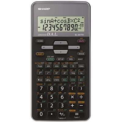 Sharp EL-531TH Calculadora científica (entrada D.A.L, funciona con pilas), color plateado Sharp EL-531TH Calculadora científica (entrada D.A.L, funciona con pilas), color plateado
