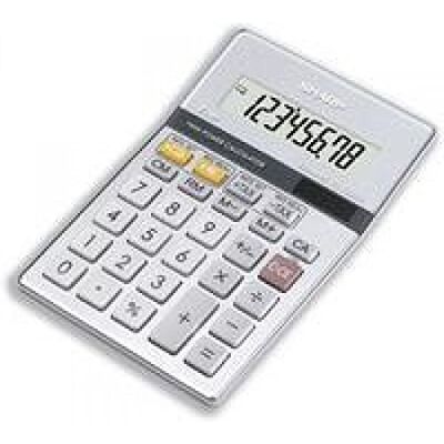Sharp ie SemiDesktop Calculadora básica, plateado Sharp ie SemiDesktop Calculadora básica, plateado