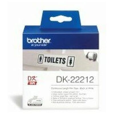 Brother DK-22212 Rollo de Etiquetas Continuas Blanco y Negro Brother DK-22212 Rollo de Etiquetas Continuas Blanco y Negro