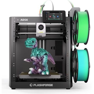 FLASHFORGE AD5X Impresora 3D Multimaterial, Impresión Multicolor, 600 mm/s, Impresión de 1 Clic, Creaciones IFS, Calibración Automática, Respaldo de Filamentos FLASHFORGE AD5X Impresora 3D Multimaterial, Impresión Multicolor, 600 mm/s, Impresión de 1 Clic, Creaciones IFS, Calibración Automática, Respaldo de Filamentos