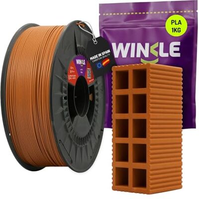 WINKLE FEED YOUR PRINTER WINKLE Filamento PLA HD Texture Ladrillo 1.75mm 1kg, Filamento Impresora 3D WINKLE FEED YOUR PRINTER WINKLE Filamento PLA HD Texture Ladrillo 1.75mm 1kg, Filamento Impresora 3D