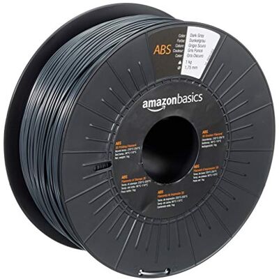 Filamento para impresora 3D AmazonBasics - 1kg Gris oscuro Filamento para impresora 3D AmazonBasics - 1kg Gris oscuro