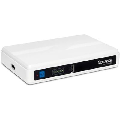 Vultech UPS60PWTC-DC Mini UPS 4350 mAh 60 W 0 ms Sistema de alimentación ininterrumpida portátil para Router inalámbrico módem cámara Power Bank Smartphone USB 2.4 A 12 W + Type-C PD/QC3 45 W + 2 DC Vultech UPS60PWTC-DC Mini UPS 4350 mAh 60 W 0 ms Sistema de alimentación ininterrumpida portátil para Router inalámbrico módem cámara Power Bank Smartphone USB 2.4 A 12 W + Type-C PD/QC3 45 W + 2 DC