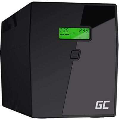 Green Cell SAI UPS 2000VA/1400W 230V Line Interactive con Pantalla LCD Green Cell SAI UPS 2000VA/1400W 230V Line Interactive con Pantalla LCD