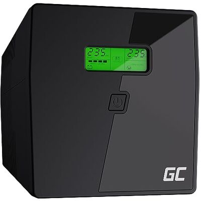 Green Cell SAI UPS 1000VA 700W 230V Line Interactive con Pantalla LCD Green Cell SAI UPS 1000VA 700W 230V Line Interactive con Pantalla LCD