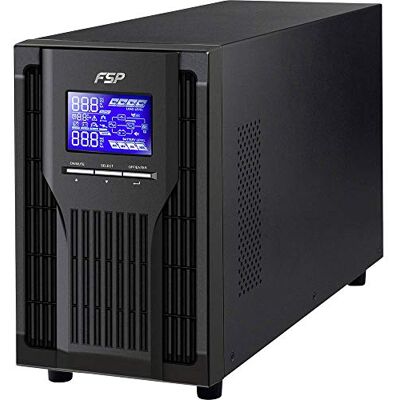 FSP Group Fortron Champ Tower 1k, convertidor Doble, Online Sistema de alimentación ininterrumpida(UPS), 1000 VA / 900W, 200 a 300VAC, con USB, RS-232 y Ranura Inteligente FSP Group Fortron Champ Tower 1k, convertidor Doble, Online Sistema de alimentación ininterrumpida(UPS), 1000 VA / 900W, 200 a 300VAC, con USB, RS-232 y Ranura Inteligente