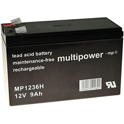 Powery Batería de Gel para SAI APC Back-UPS RS500 9Ah 12V Powery Batería de Gel para SAI APC Back-UPS RS500 9Ah 12V