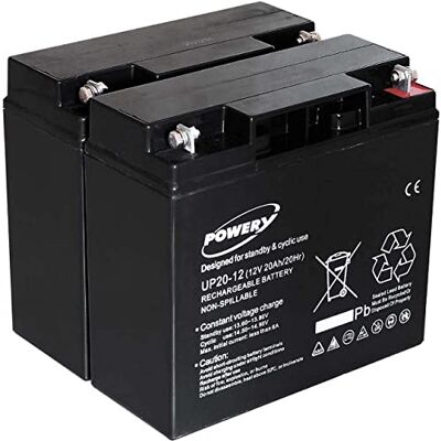 Powery Batería de Gel para SAI APC Smart-UPS 1500 20Ah (Reemplaza también 18Ah) Powery Batería de Gel para SAI APC Smart-UPS 1500 20Ah (Reemplaza también 18Ah)