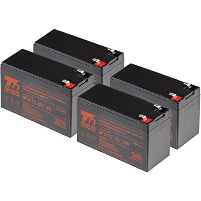 T6 Power Juego de baterías para fuente de alimentación de respaldo APC, número de pieza RBC59, VRLA, 12 V T6 Power Juego de baterías para fuente de alimentación de respaldo APC, número de pieza RBC59, VRLA, 12 V