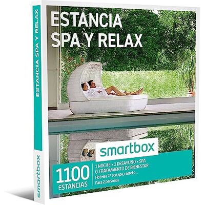 Smartbox Caja regalo Estancia spa y relax , Idea de regalo para mi hermana , 1 noche con spa o tratamiento para 2 personas Smartbox Caja regalo Estancia spa y relax , Idea de regalo para mi hermana , 1 noche con spa o tratamiento para 2 personas