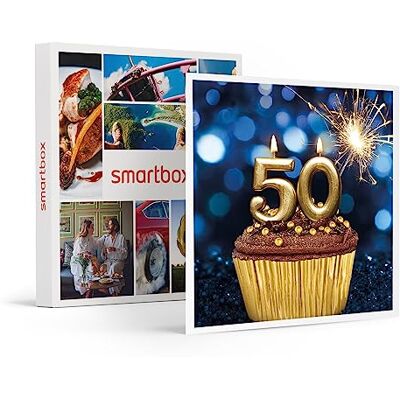 Smartbox Caja regalo Felicidades 50 años Idea de regalo cumpleaños 1 experiencia multitemática para 1 o 2 personas Smartbox Caja regalo Felicidades 50 años Idea de regalo cumpleaños 1 experiencia multitemática para 1 o 2 personas
