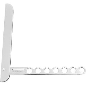 Fackelmann Gancho Plegable para Balcón o Armario, Percha Flexible para Colgar Ropa, Montaje en Puerta o Pared, Capacidad hasta 13 prendas, aluminio plateado, 26,5x2,5 cm, 1ud Fackelmann Gancho Plegable para Balcón o Armario, Percha Flexible para Colgar Ropa, Montaje en Puerta o Pared, Capacidad hasta 13 prendas, aluminio plateado, 26,5x2,5 cm, 1ud