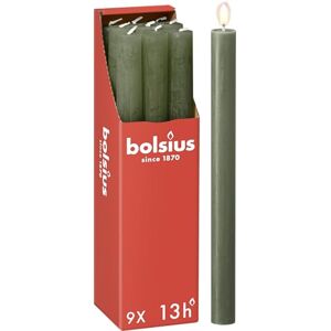 Vela de comedor rústica de oliva Bolsius - Candle Type Vela de comedor rústica de oliva Bolsius - Candle Type