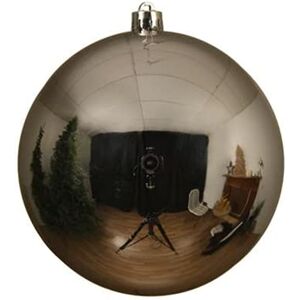 Decoris t Bola XXL, Plata Brillante, irrompible, Bola de Navidad, XXL, plástico, Diferentes diámetros, 200 mm Decoris t Bola XXL, Plata Brillante, irrompible, Bola de Navidad, XXL, plástico, Diferentes diámetros, 200 mm