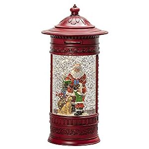 Konstsmide Buzón de Navidad con Forma de Globo de Nieve LED, Papá Noel, para Interiores, Temporizador de 5 Horas, Funciona con Pilas: 3 Pilas AA de 1,5 V (sin Incl.)/Linterna de Navidad Llena de Agua Konstsmide Buzón de Navidad con Forma de Globo de Nieve LED, Papá Noel, para Interiores, Temporizador de 5 Horas, Funciona con Pilas: 3 Pilas AA de 1,5 V (sin Incl.)/Linterna de Navidad Llena de Agua