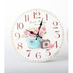DONREGALOWEB Reloj de Pared Madera Fina Decorado con Flore DONREGALOWEB Reloj de Pared Madera Fina Decorado con Flore