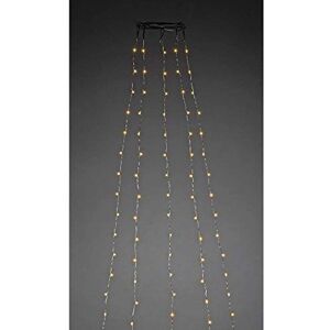 Konstsmide LED Mantel algodón con gota, plástico, plata Konstsmide LED Mantel algodón con gota, plástico, plata