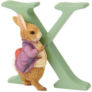 Enesco Peter Rabbit, Figura de conejita y Letra "X" para colgar, Home Deco, Enesco Peter Rabbit, Figura de conejita y Letra "X" para colgar, Home Deco,