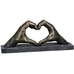 Casablanca modernes Design Casablanca Escultura Decorativa con Forma de corazón de Manos Amor, Poli Ancho 36 cm Casablanca modernes Design Casablanca Escultura Decorativa con Forma de corazón de Manos Amor, Poli Ancho 36 cm