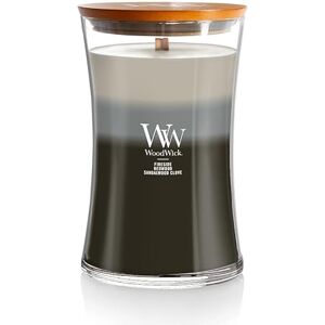Woodwick Trilogy vela perfumada con mecha crepitante Vela grande en forma de reloj de arena Warm Woods Pluswick Innovation Regalo ideal para mujer Woodwick Trilogy vela perfumada con mecha crepitante Vela grande en forma de reloj de arena Warm Woods Pluswick Innovation Regalo ideal para mujer
