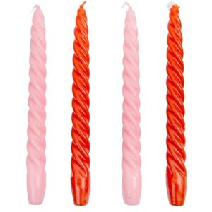 Talking Tables - Boho Spiral Dinner Candles - Juego de 4 - Mezcla de 2 colores - Candle Talking Tables - Boho Spiral Dinner Candles - Juego de 4 - Mezcla de 2 colores - Candle