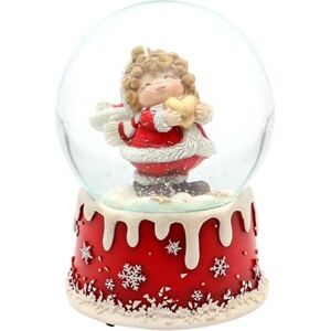 Dekohelden24 Bola de Nieve con Mecanismo de Juguete – Ángel con corazón – sobre Base Nevada, melodía: Oh du Alegre, Bola L/B/H/Ø 10 x 10 x 15 cm Ø 10 cm. Dekohelden24 Bola de Nieve con Mecanismo de Juguete – Ángel con corazón – sobre Base Nevada, melodía: Oh du Alegre, Bola L/B/H/Ø 10 x 10 x 15 cm Ø 10 cm.