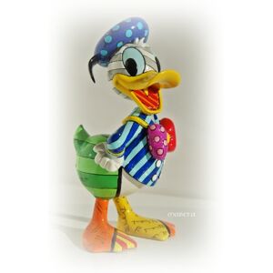 Disney Britto Figura de Pato Donald, Diseñada por Romero, , Art Pop, Enesco Disney Britto Figura de Pato Donald, Diseñada por Romero, , Art Pop, Enesco